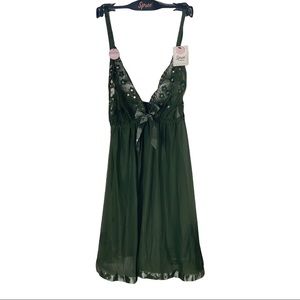 ❤️Spree Intimates Lingerie Set Olive Green L